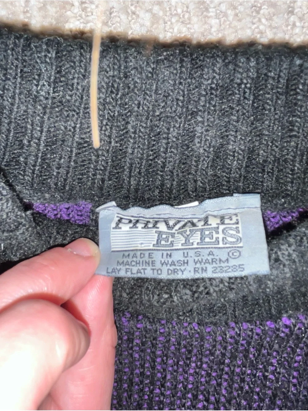 Cozy Cottagecore/Twee Black Sheep Motif Knit Sweater - Women's